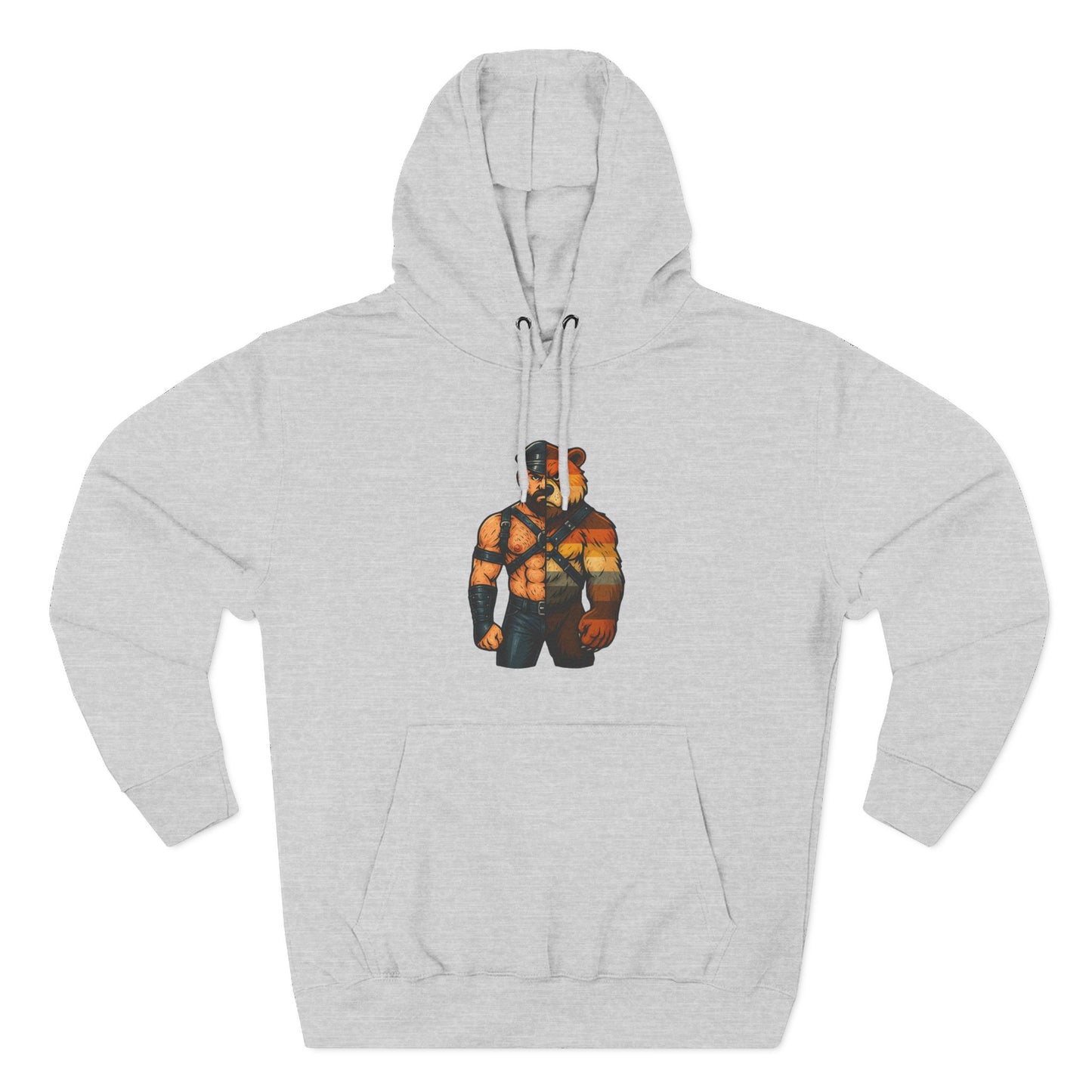 Stylish Bear Brotherhood Pride Cotton Hooded Sweatshirt