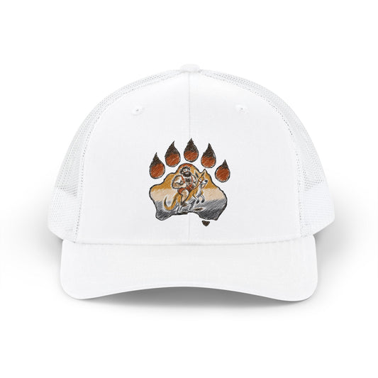 Classic White Bear Pride Graphic Mesh Cap