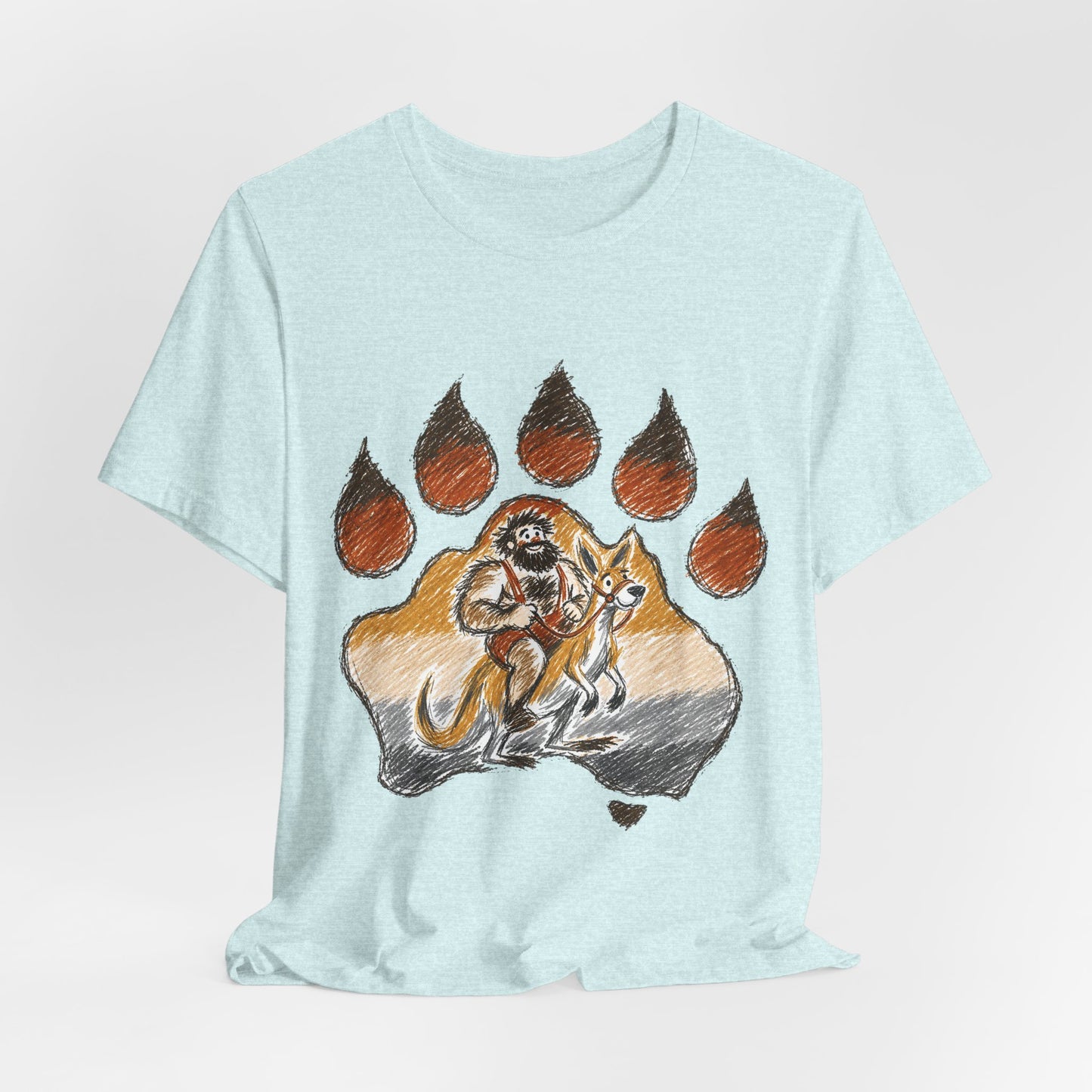 Bear Paw Adventure Tee — Mountain Camper Graphic T-Shirt