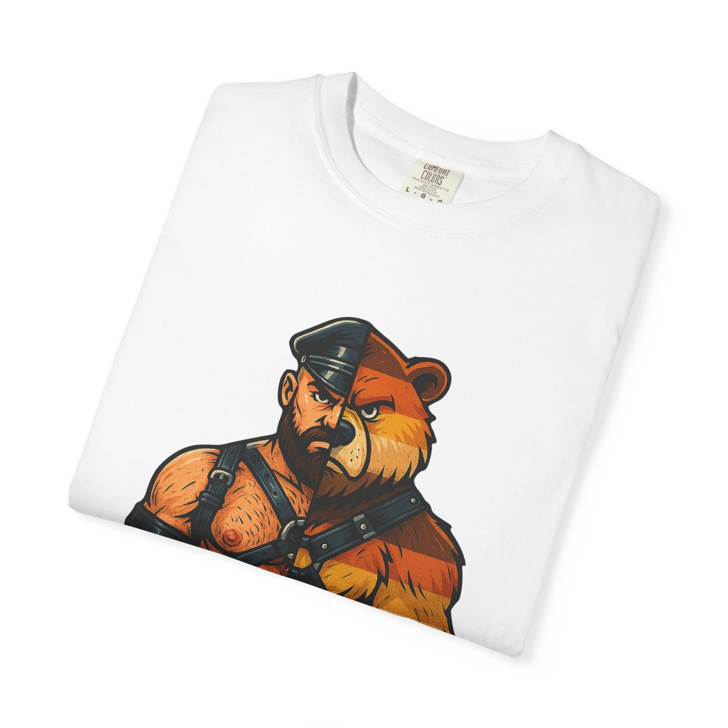 Celeste Bear Brotherhood Split Graphic T-Shirt