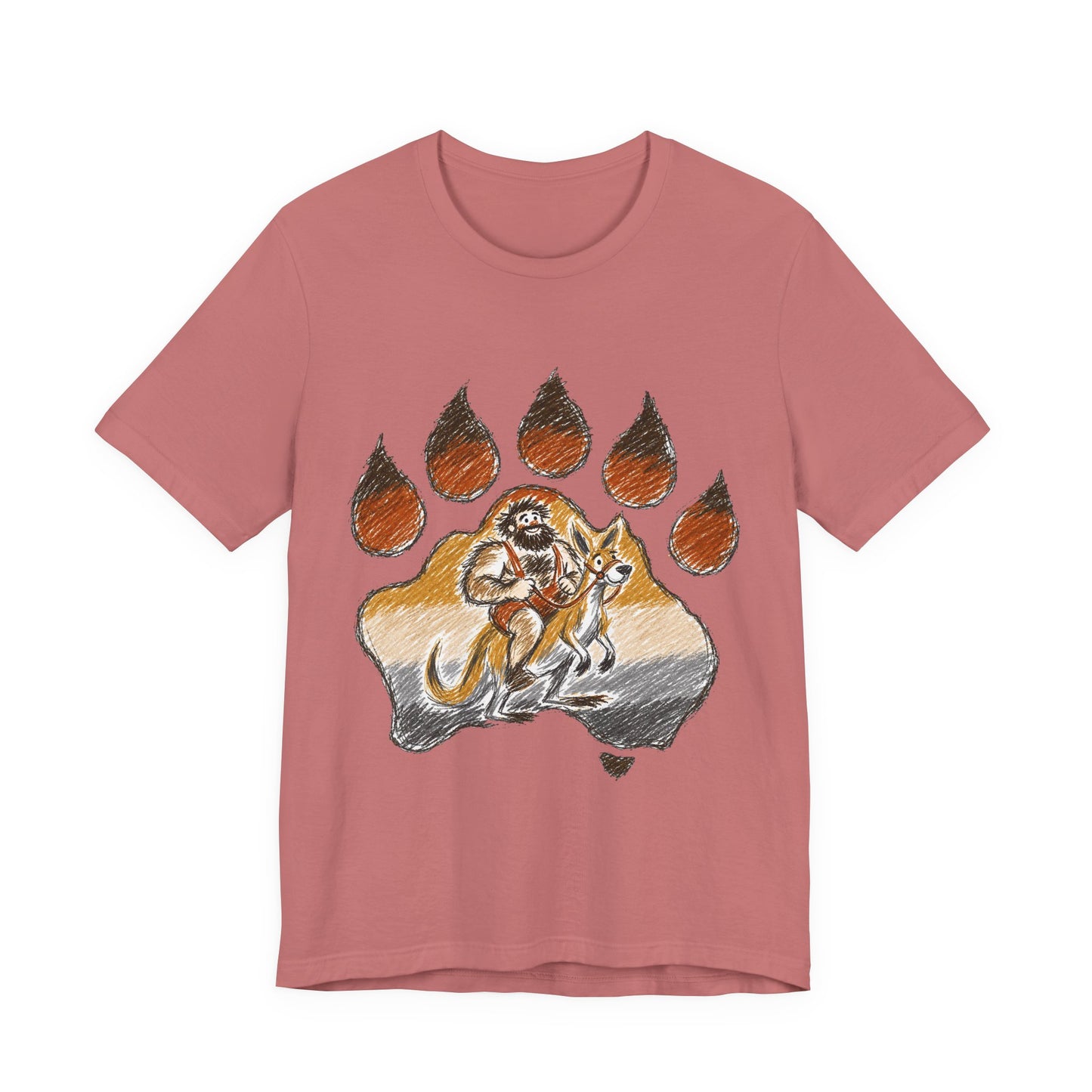Bear Paw Adventure Tee — Mountain Camper Graphic T-Shirt