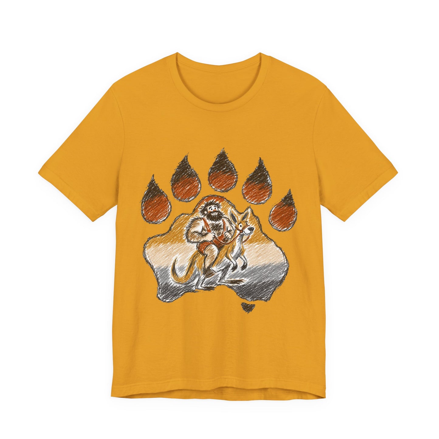 Bear Paw Adventure Tee — Mountain Camper Graphic T-Shirt
