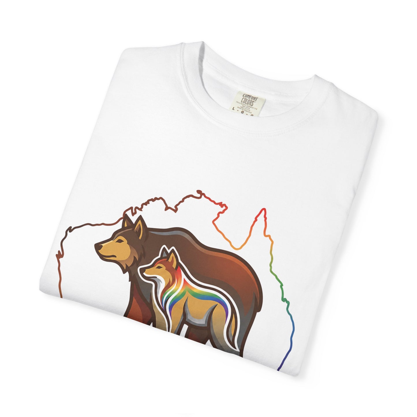 Casual Bears Australia Rainbow Map Print Shirt