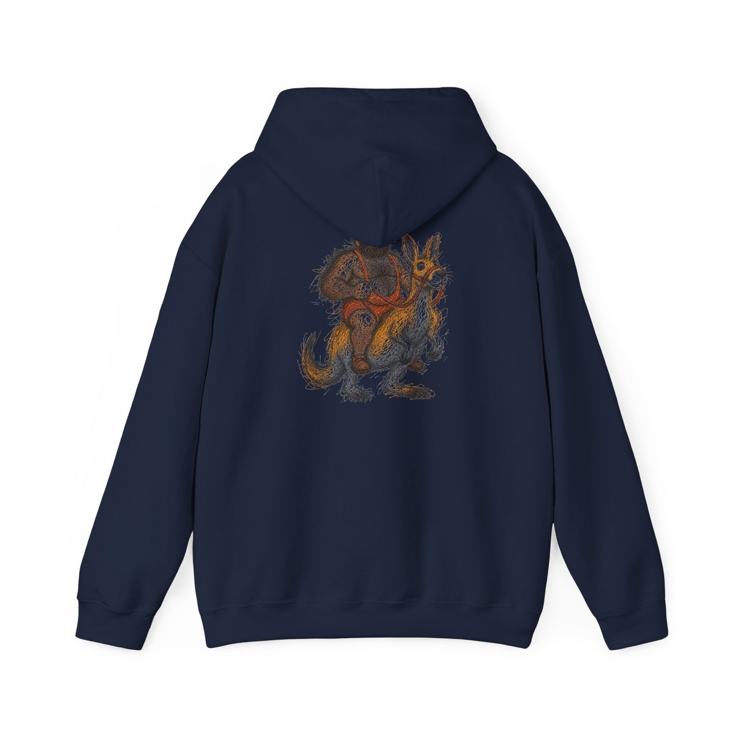 Trendy Australian Mascot Print Pullover Hoodie