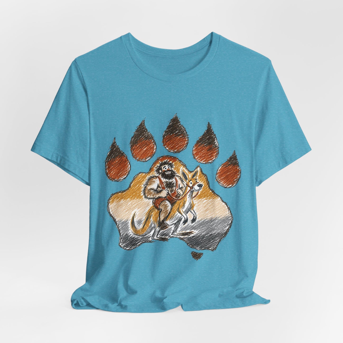 Bear Paw Adventure Tee — Mountain Camper Graphic T-Shirt
