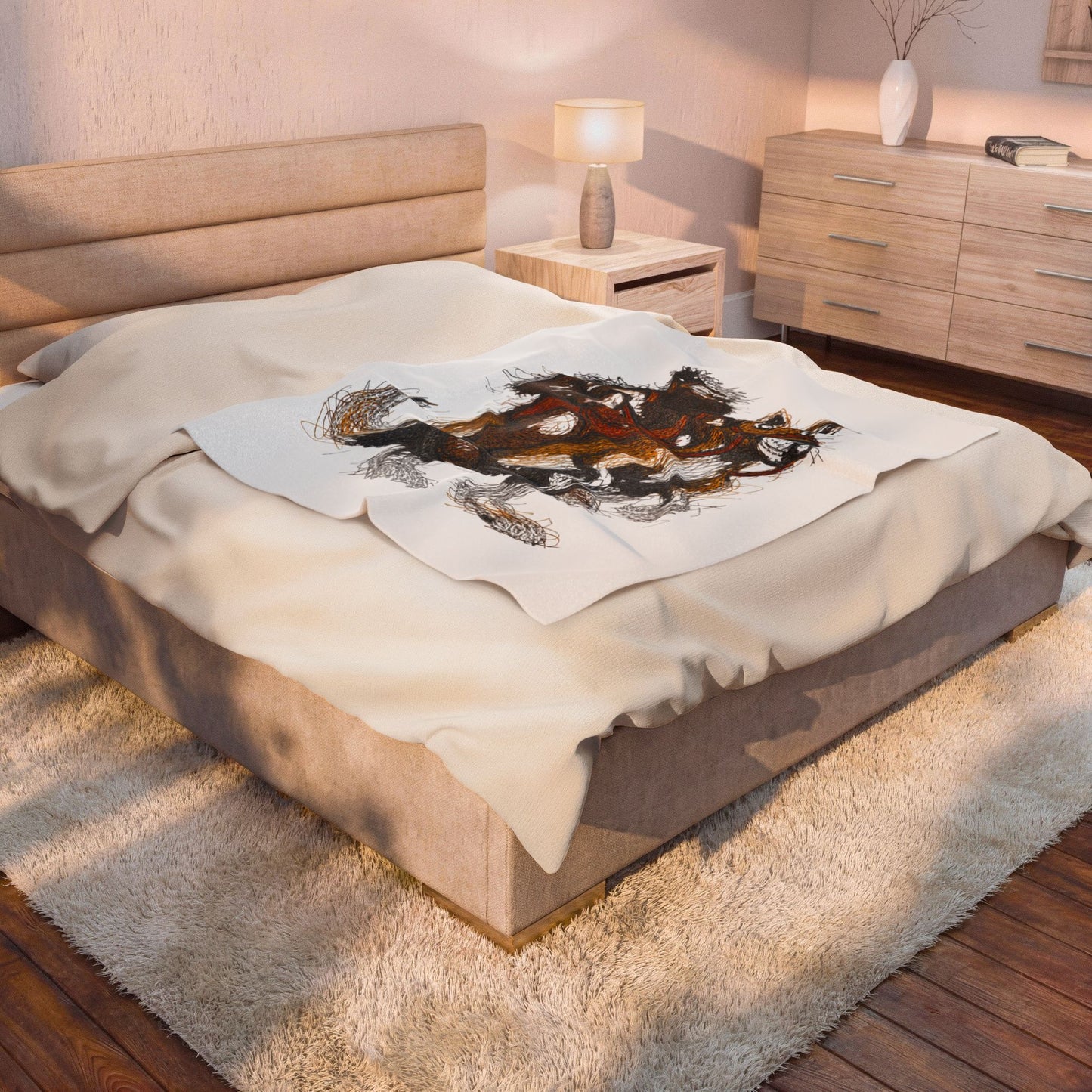 Supreme Bear Kangaroo Graphic Fleece Blanket