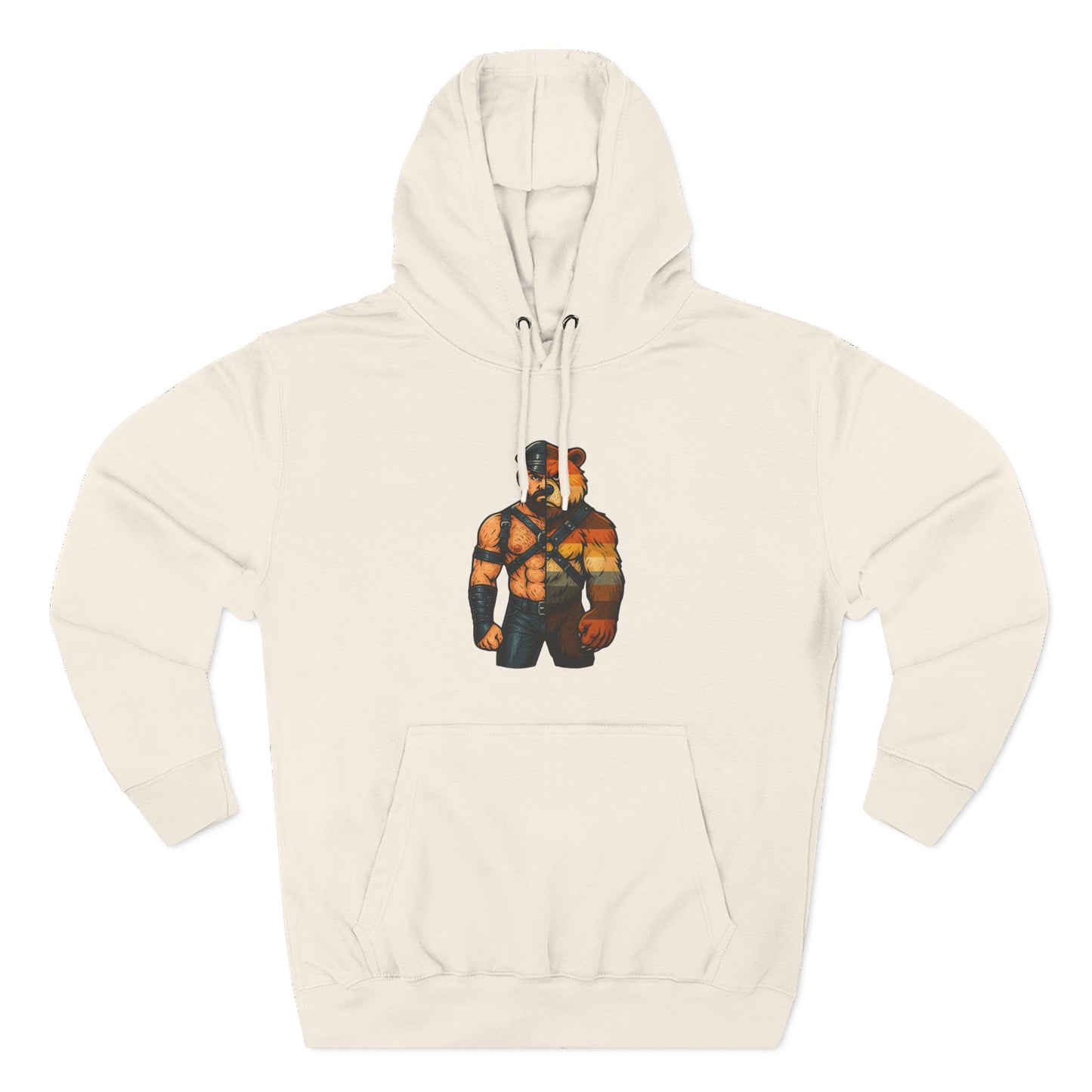 Stylish Bear Brotherhood Pride Cotton Hooded Sweatshirt