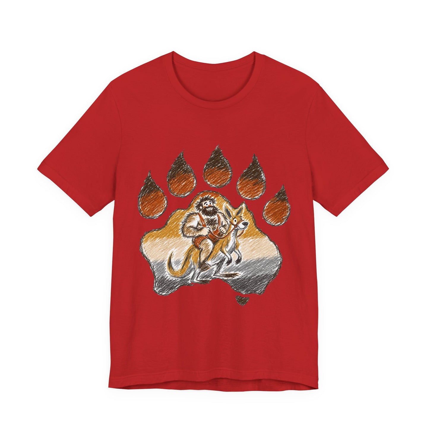 Bear Paw Adventure Tee — Mountain Camper Graphic T-Shirt