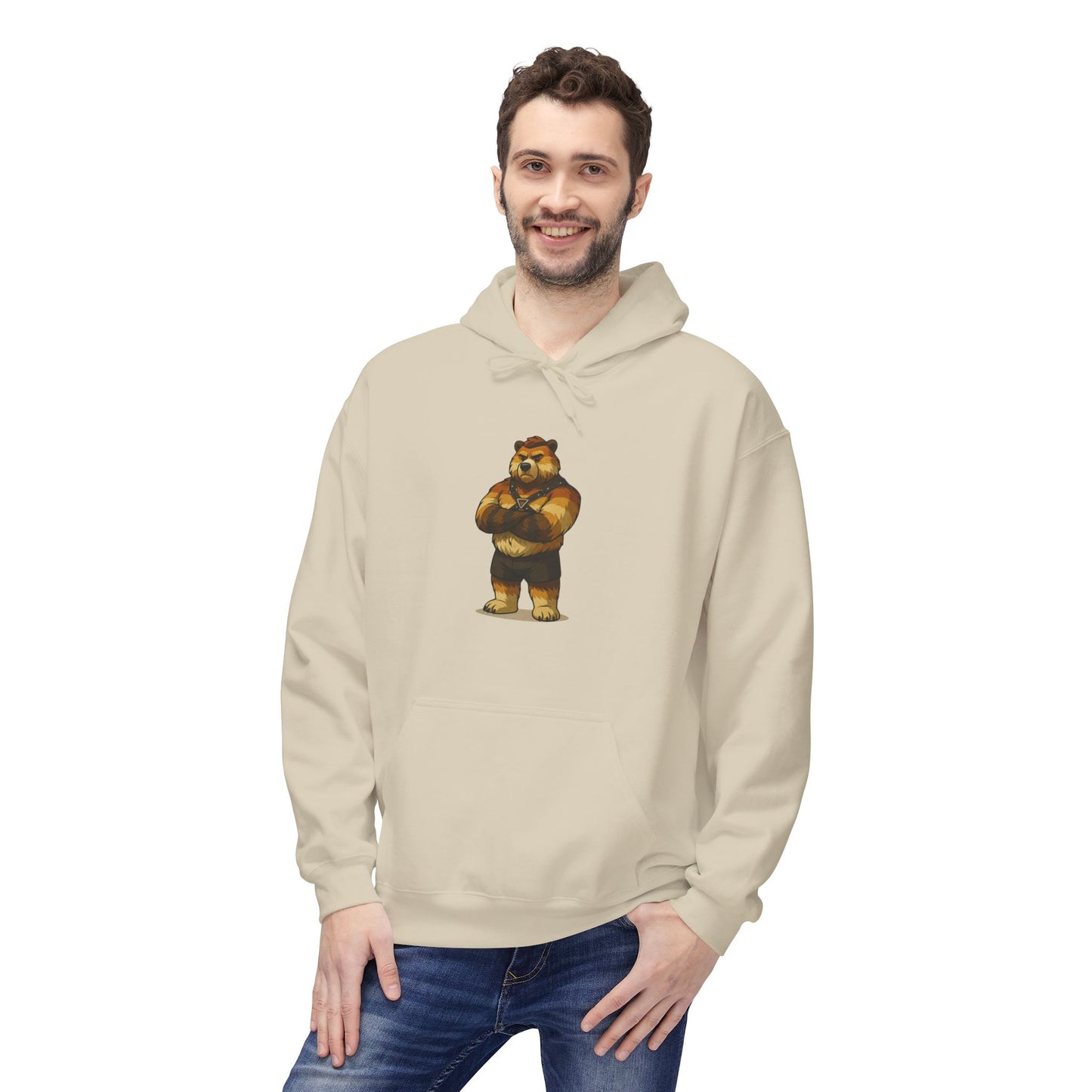 Contemporary Brown Bear Pride Casual Hoodie