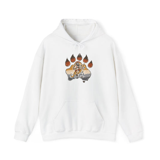 Trendy Australian Mascot Print Pullover Hoodie