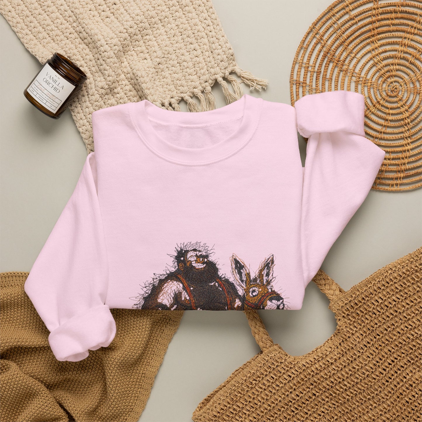 Supreme Bear Kangaroo Graphic Crewneck Sweatshirt