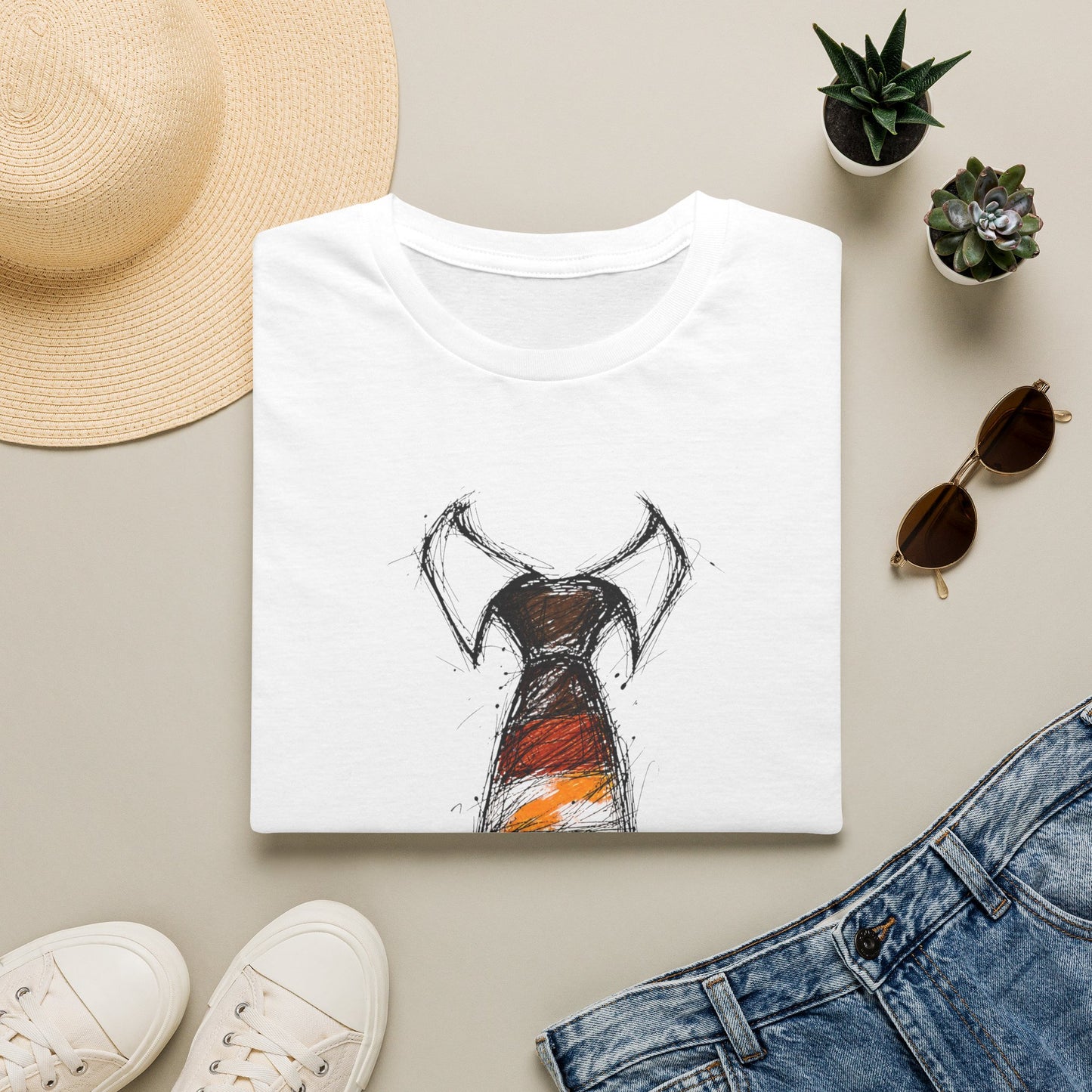 Vibrant Striped Necktie Pride Graphic Top