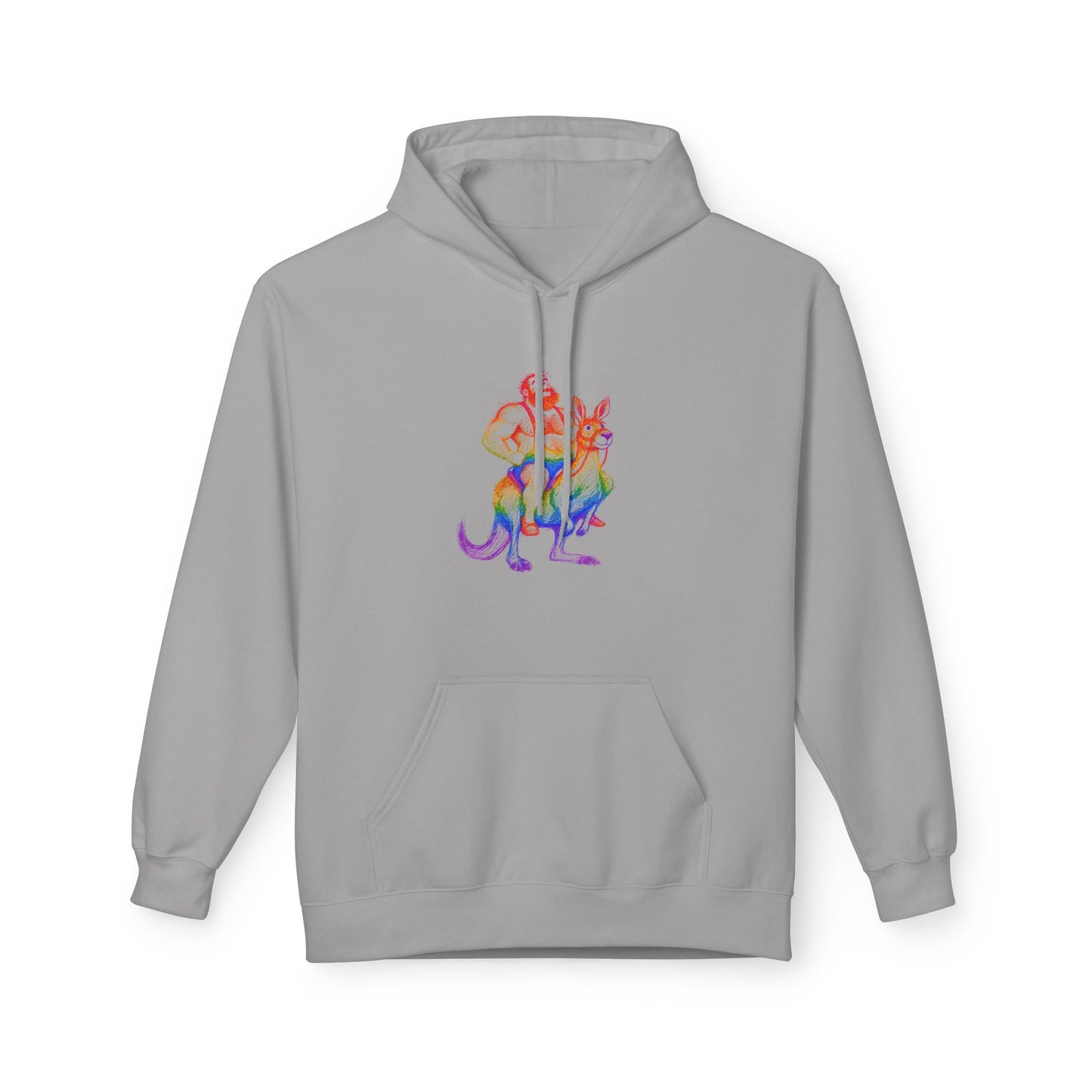 Celeste Rainbow Bear Kangaroo Graphic Hoodie