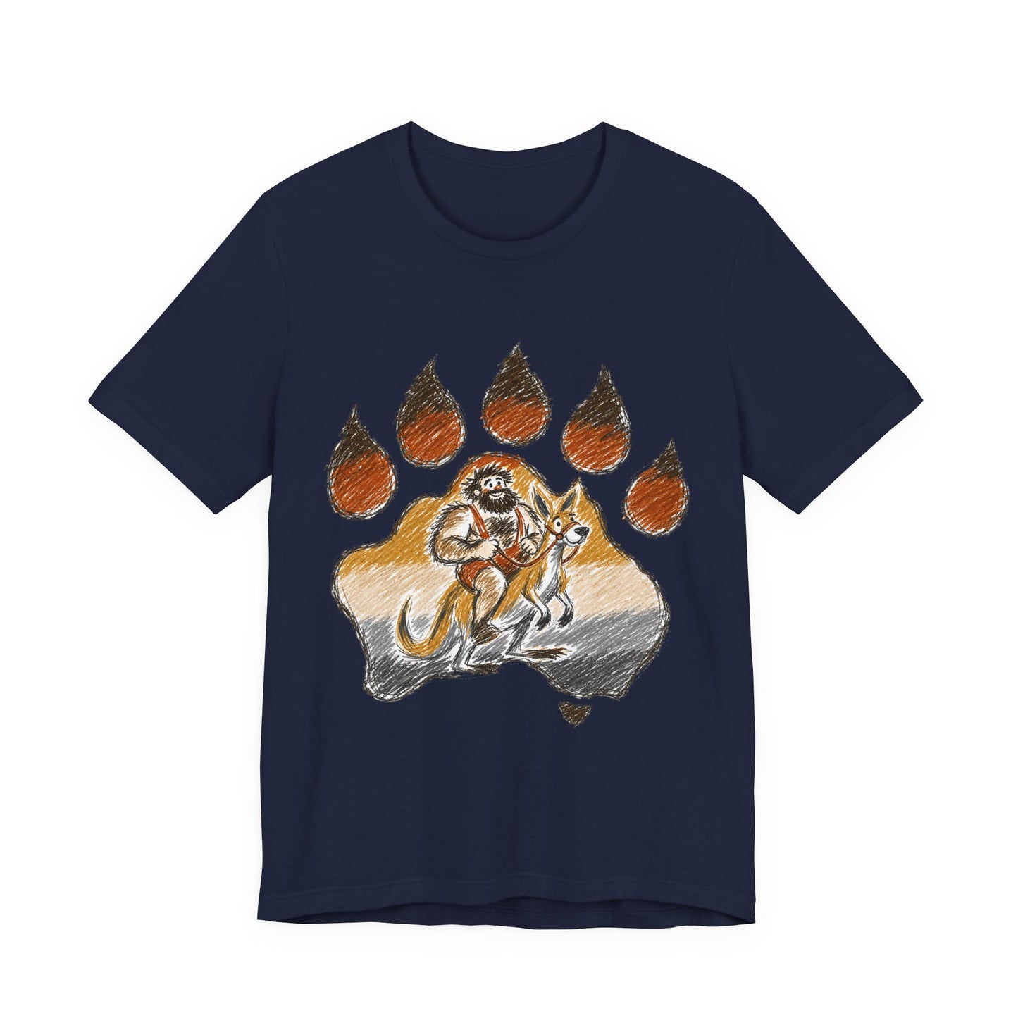 Bear Paw Adventure Tee — Mountain Camper Graphic T-Shirt