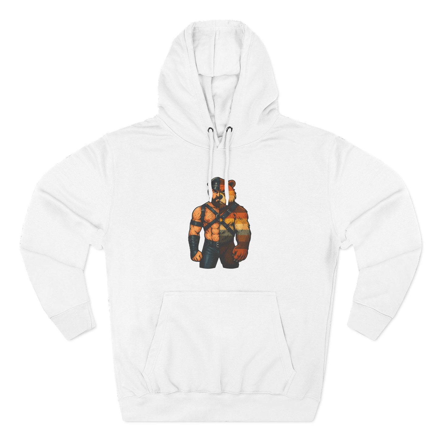 Stylish Bear Brotherhood Pride Cotton Hooded Sweatshirt