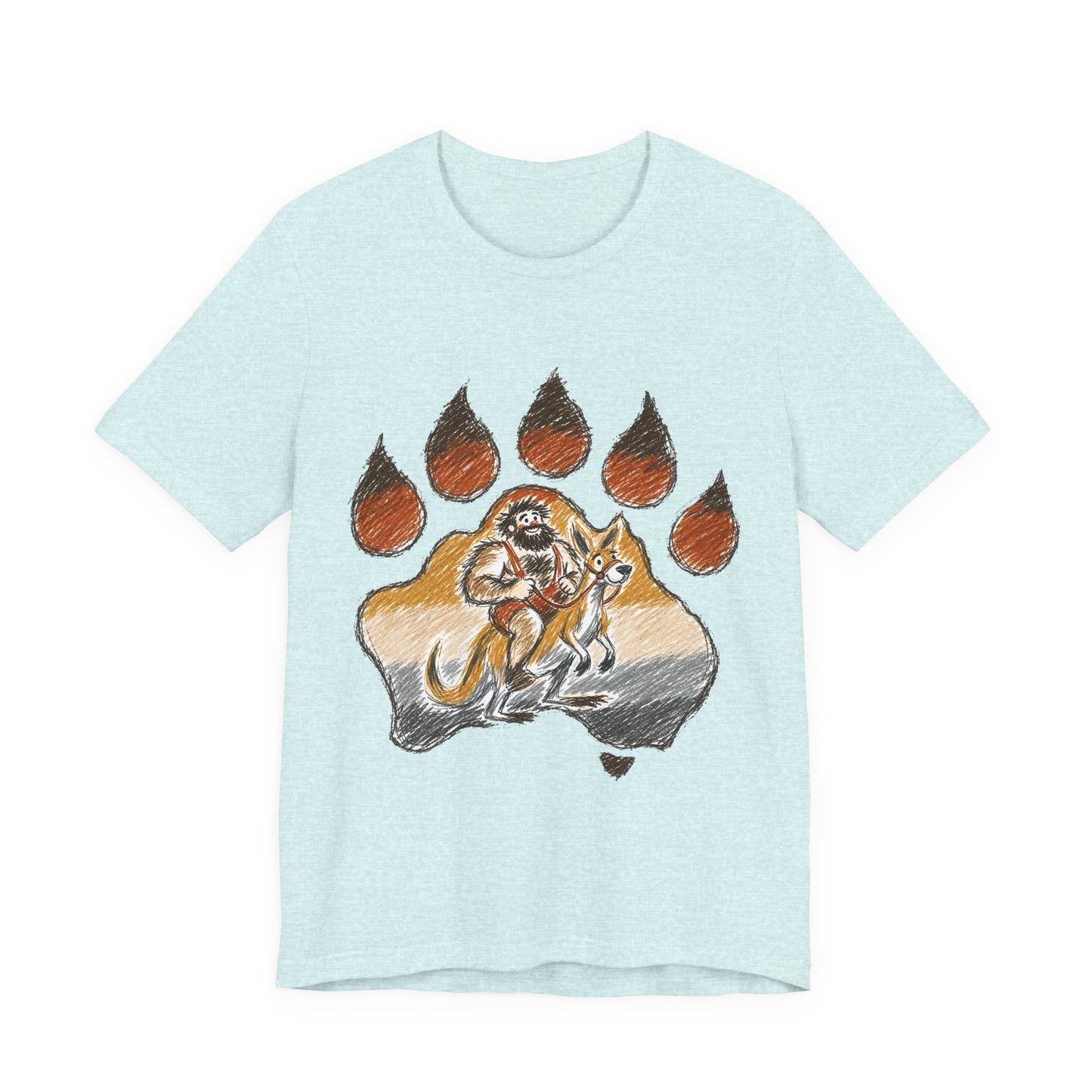 Bear Paw Adventure Tee — Mountain Camper Graphic T-Shirt