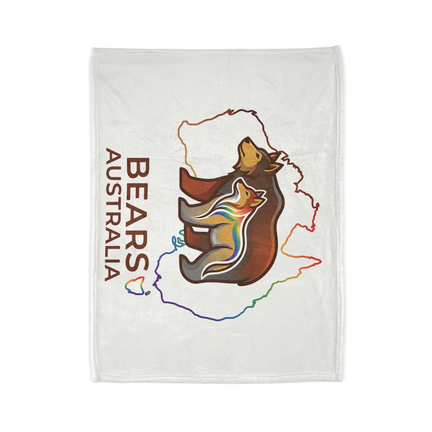 Astral Bears Australia Map Pride Fleece Blanket
