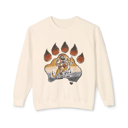Modern Mascot Paw Design Comfort Pullover
