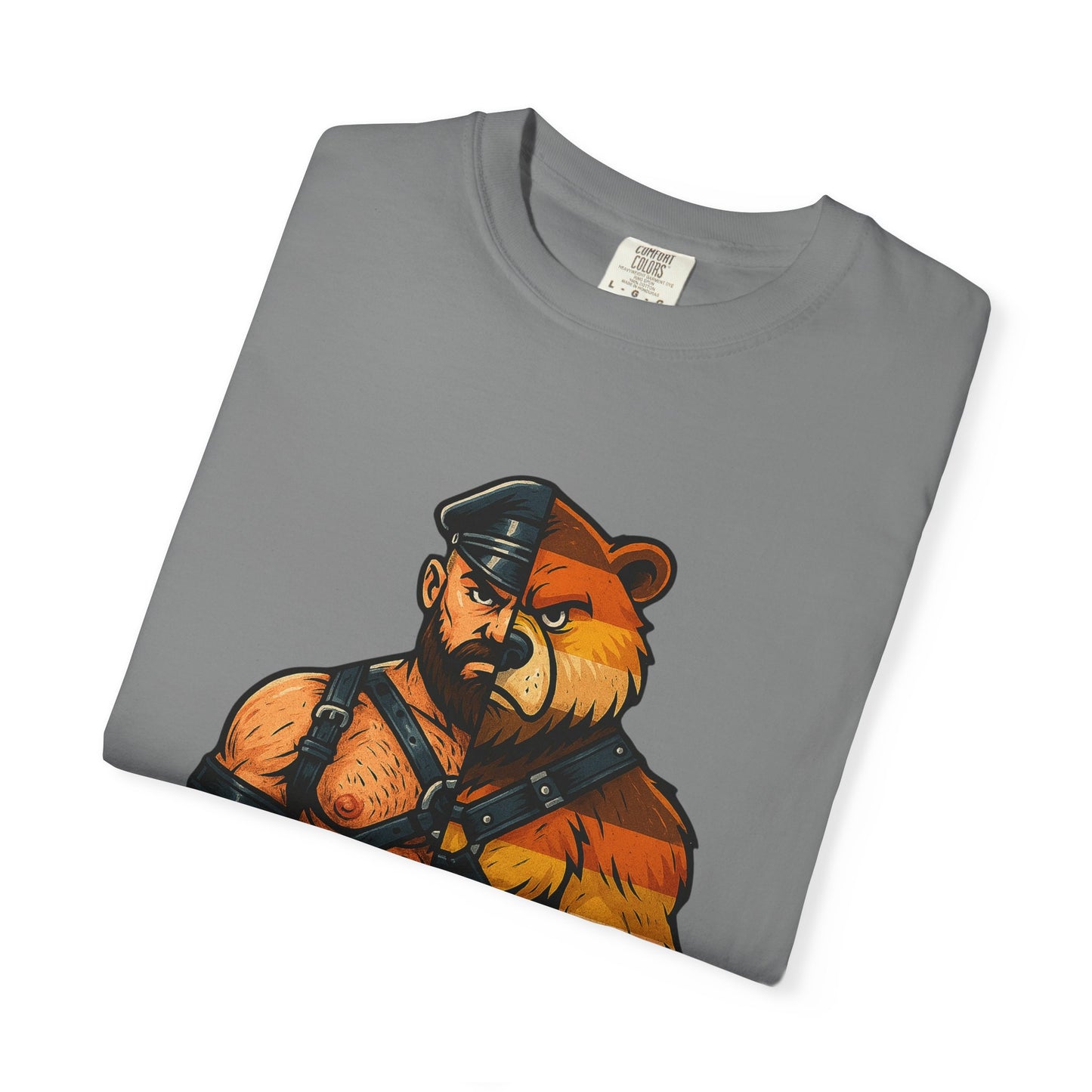 Celeste Bear Brotherhood Split Graphic T-Shirt