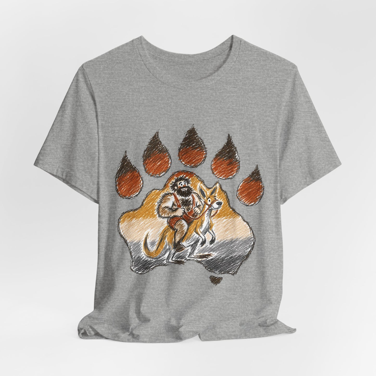 Bear Paw Adventure Tee — Mountain Camper Graphic T-Shirt