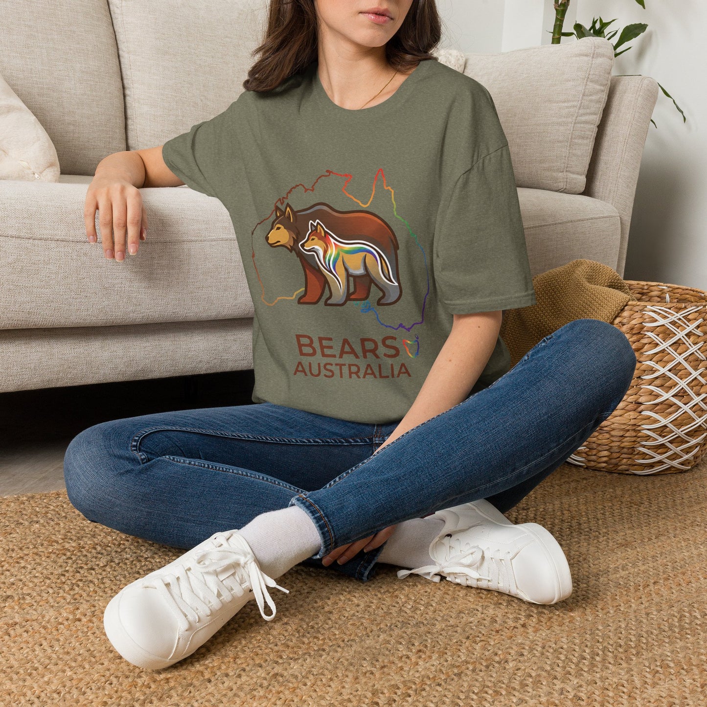Astral Bears Australia Map Pride T-Shirt