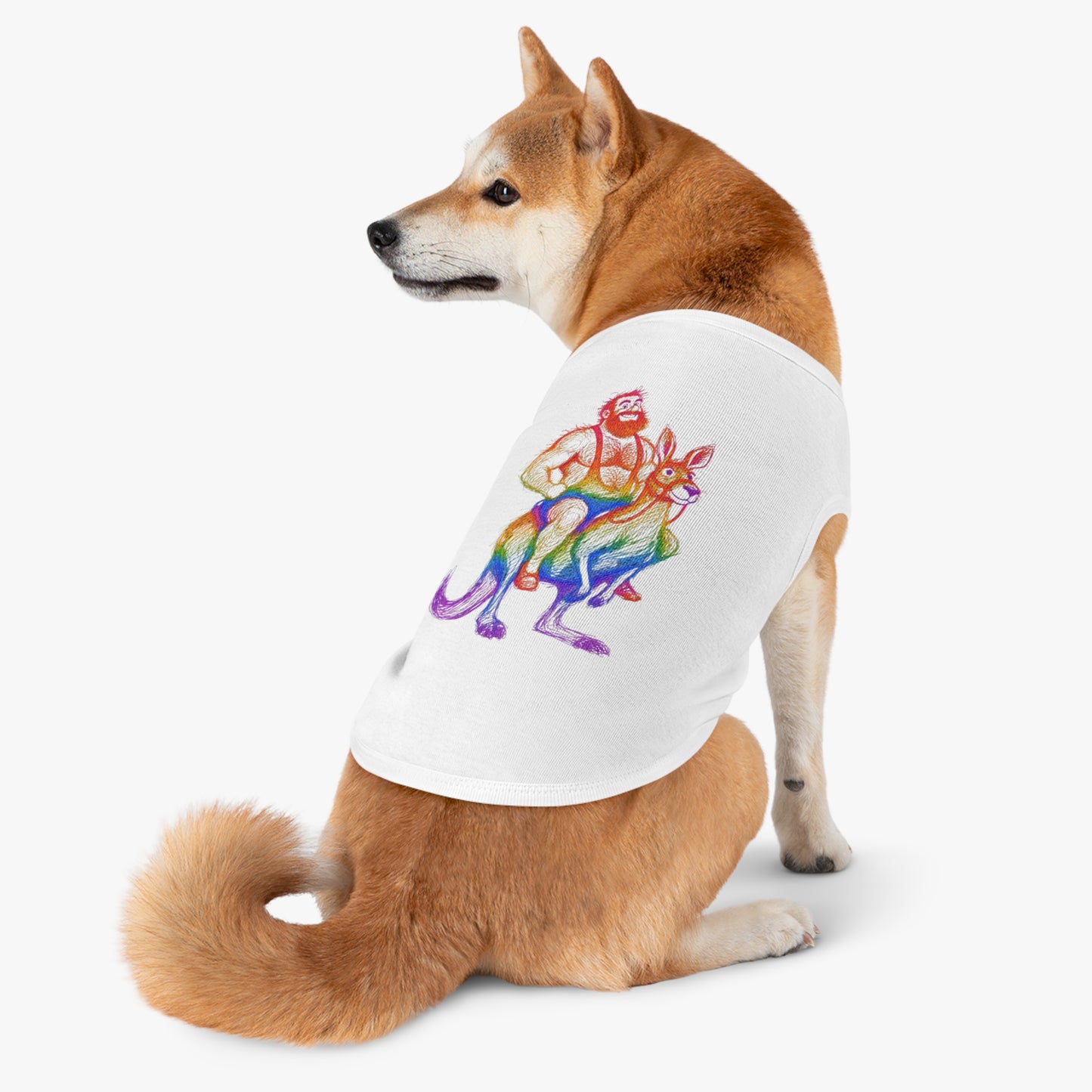 Supreme Rainbow Bear Kangaroo Pet Tank Top