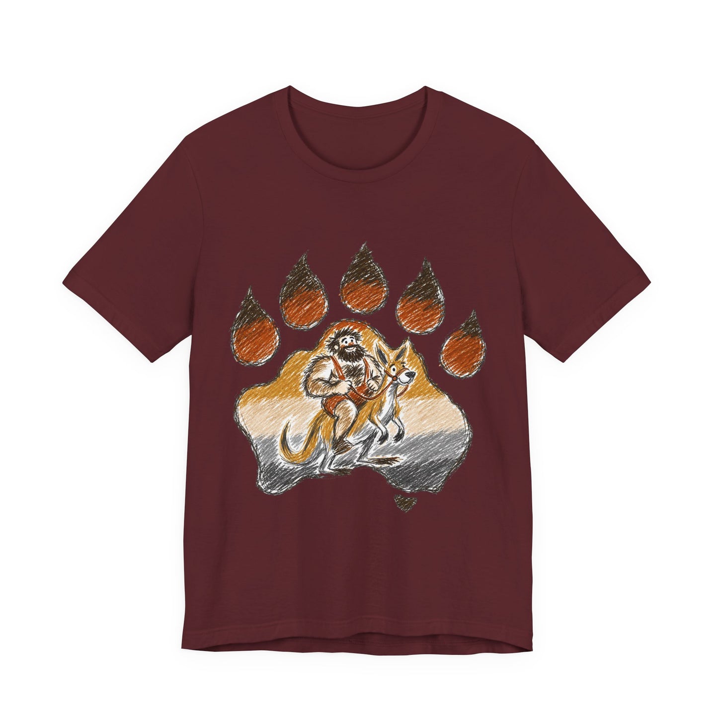 Bear Paw Adventure Tee — Mountain Camper Graphic T-Shirt