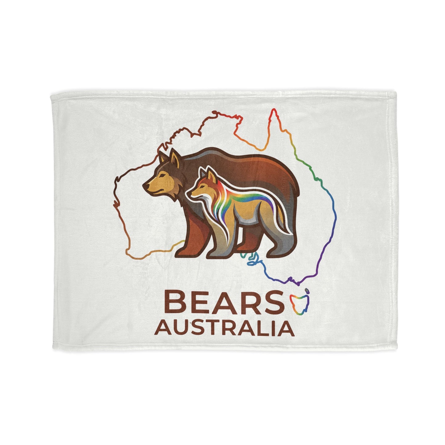 Astral Bears Australia Map Pride Fleece Blanket