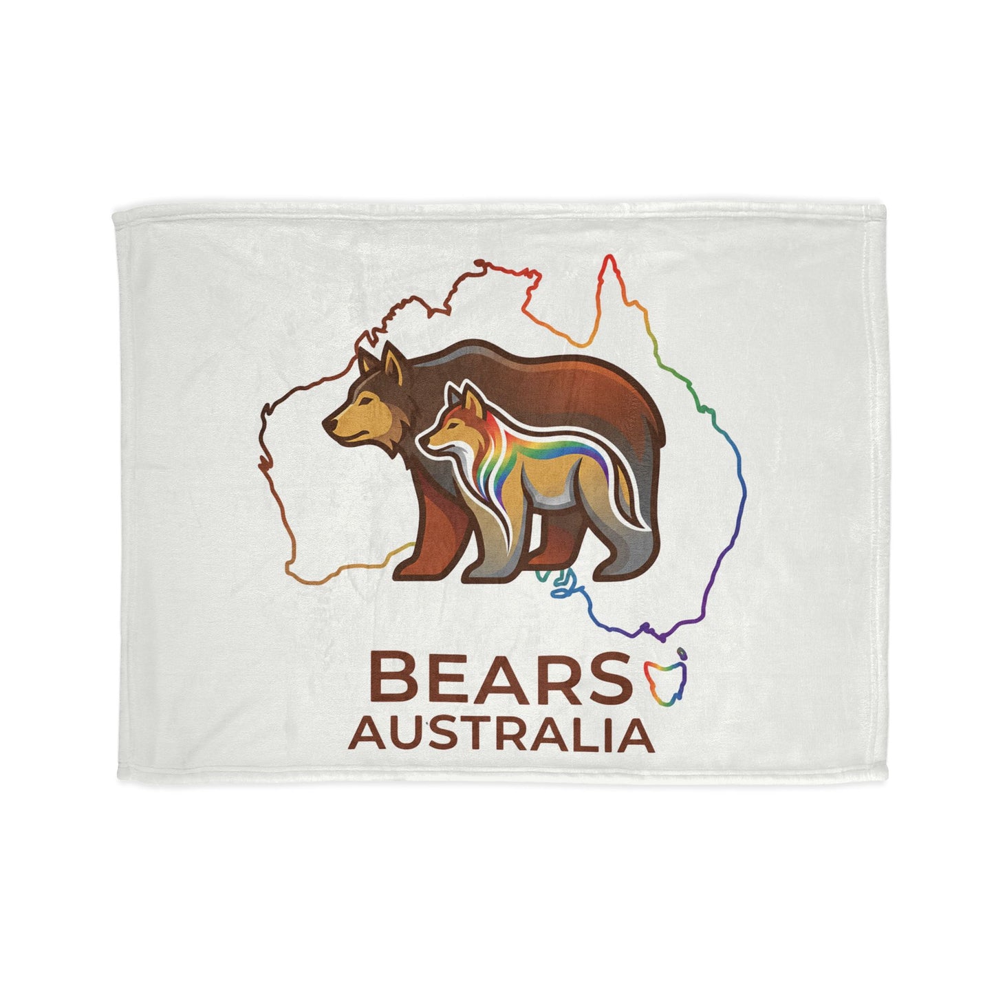Astral Bears Australia Map Pride Fleece Blanket